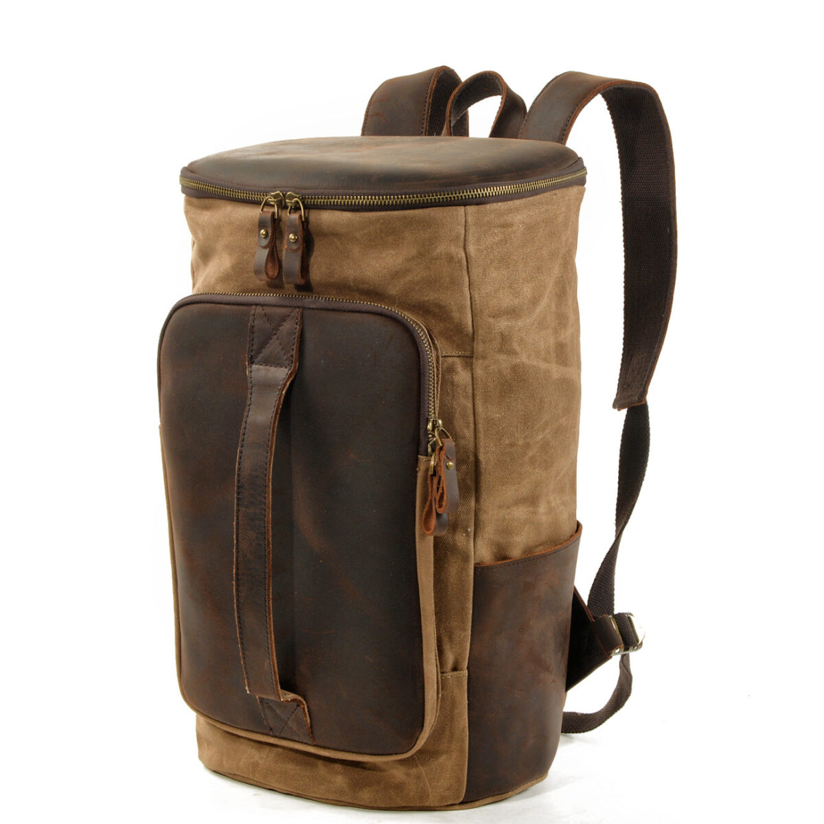 Canvas Leather Rucksack