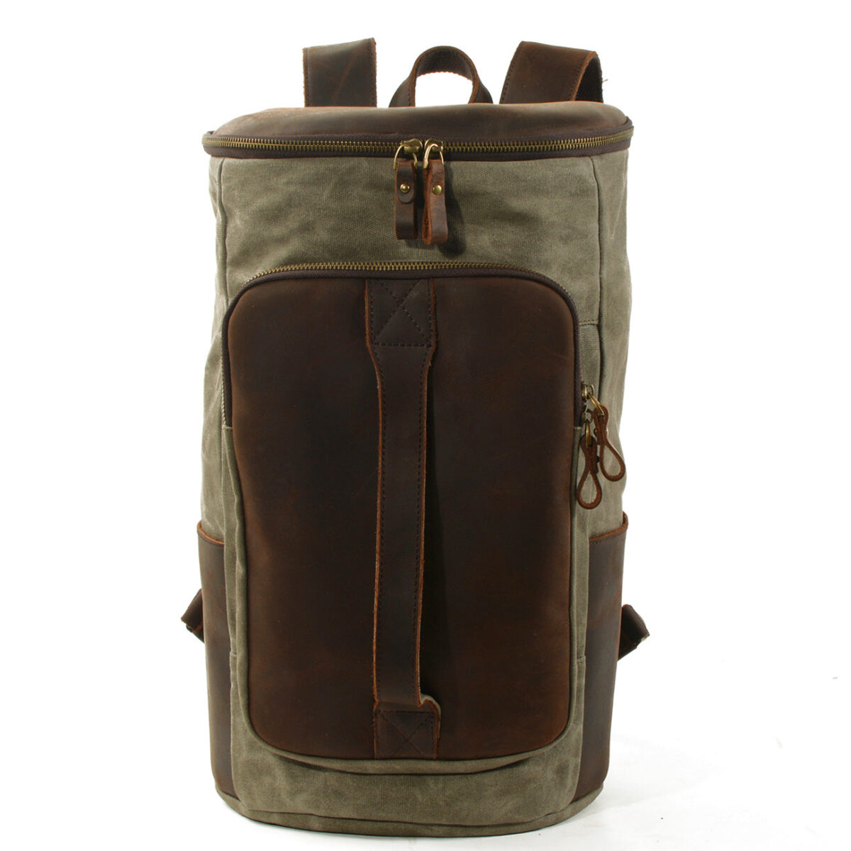 Canvas Leather Rucksack