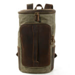 Canvas Leather Rucksack