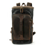 Canvas Leather Rucksack