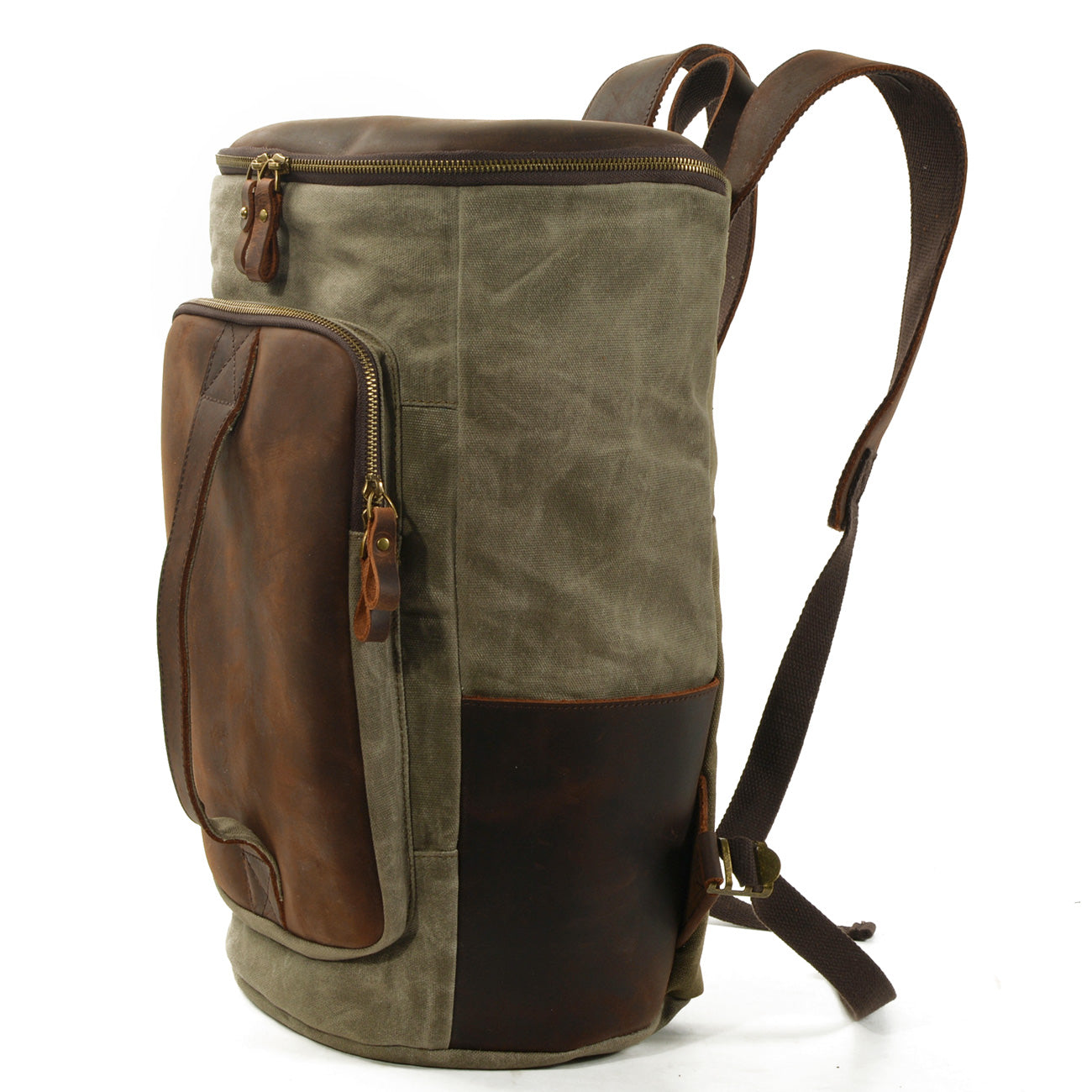 Canvas Leather Rucksack
