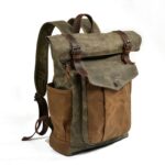 Roll Top Canvas Backpack