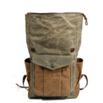 Roll Top Canvas Backpack