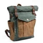 Roll Top Canvas Backpack