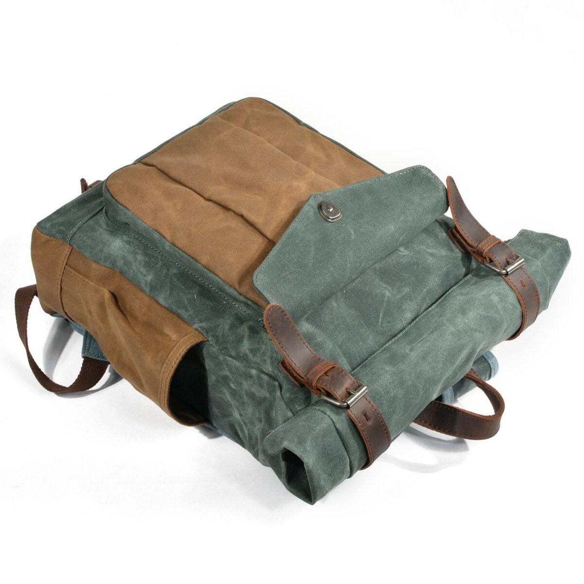 Roll Top Canvas Backpack