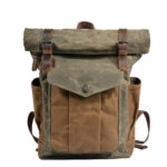 Roll Top Canvas Backpack
