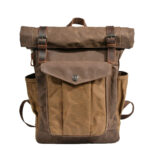 Roll Top Canvas Backpack