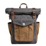 Roll Top Canvas Backpack