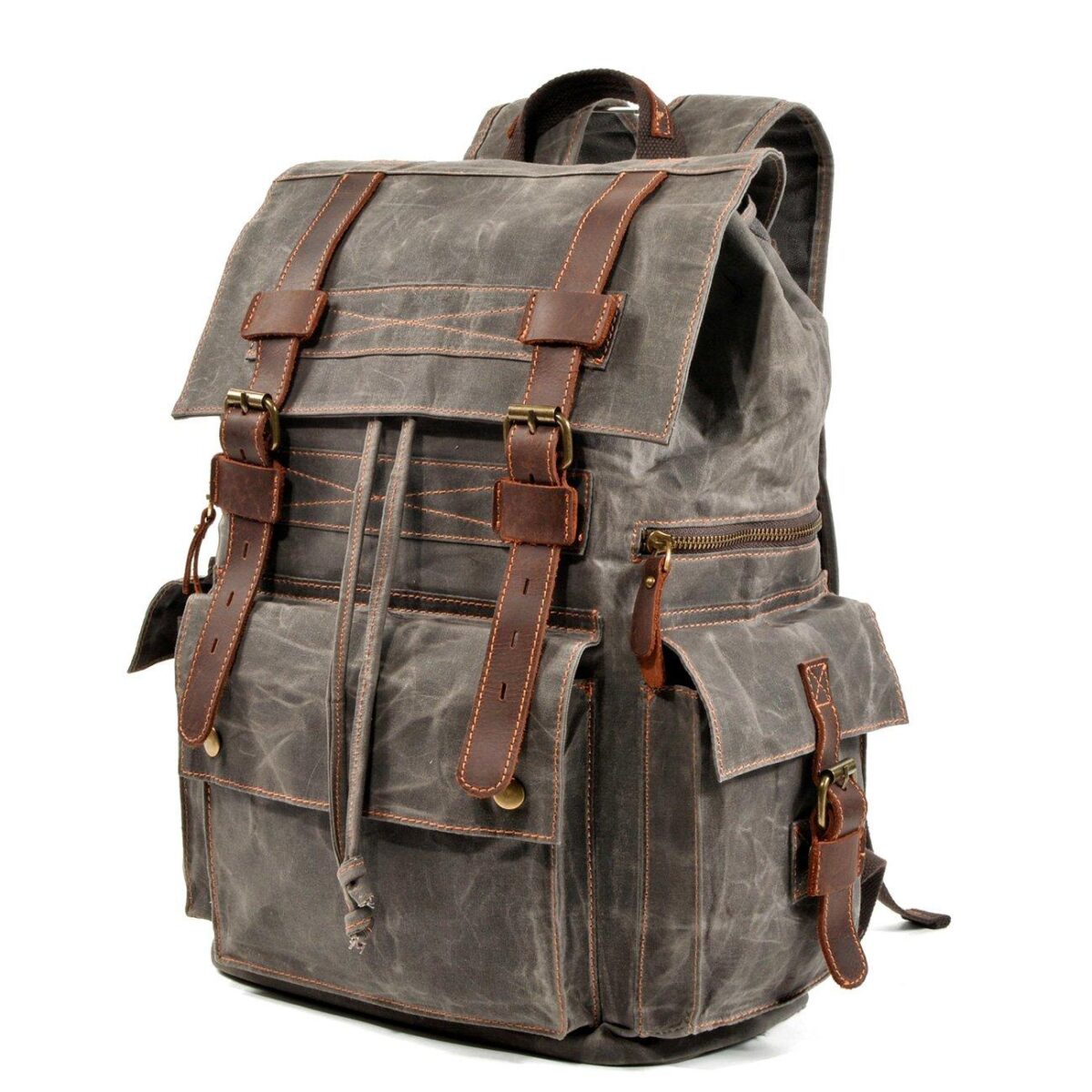 Waxed Vintage Canvas Backpack