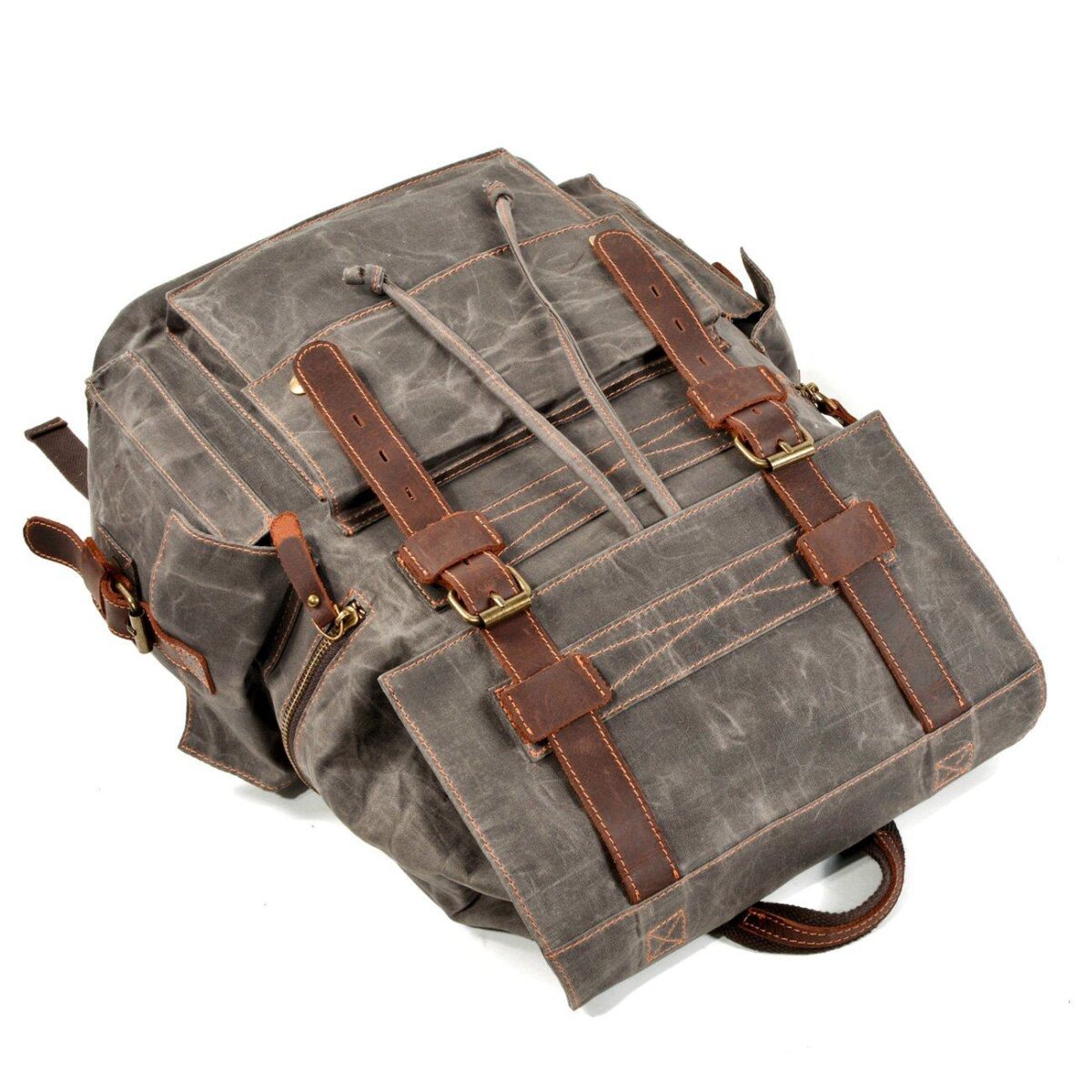 Waxed Vintage Canvas Backpack