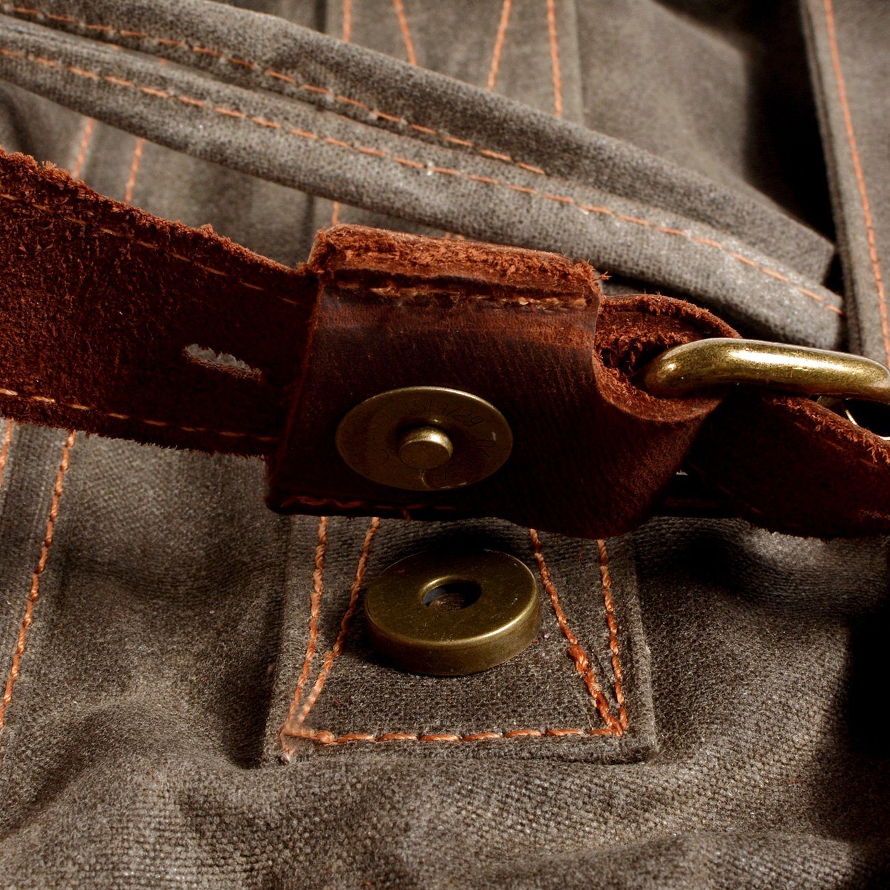 Waxed Vintage Canvas Backpack 4