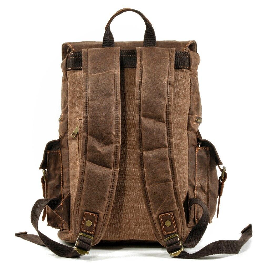 Waxed Vintage Canvas Backpack