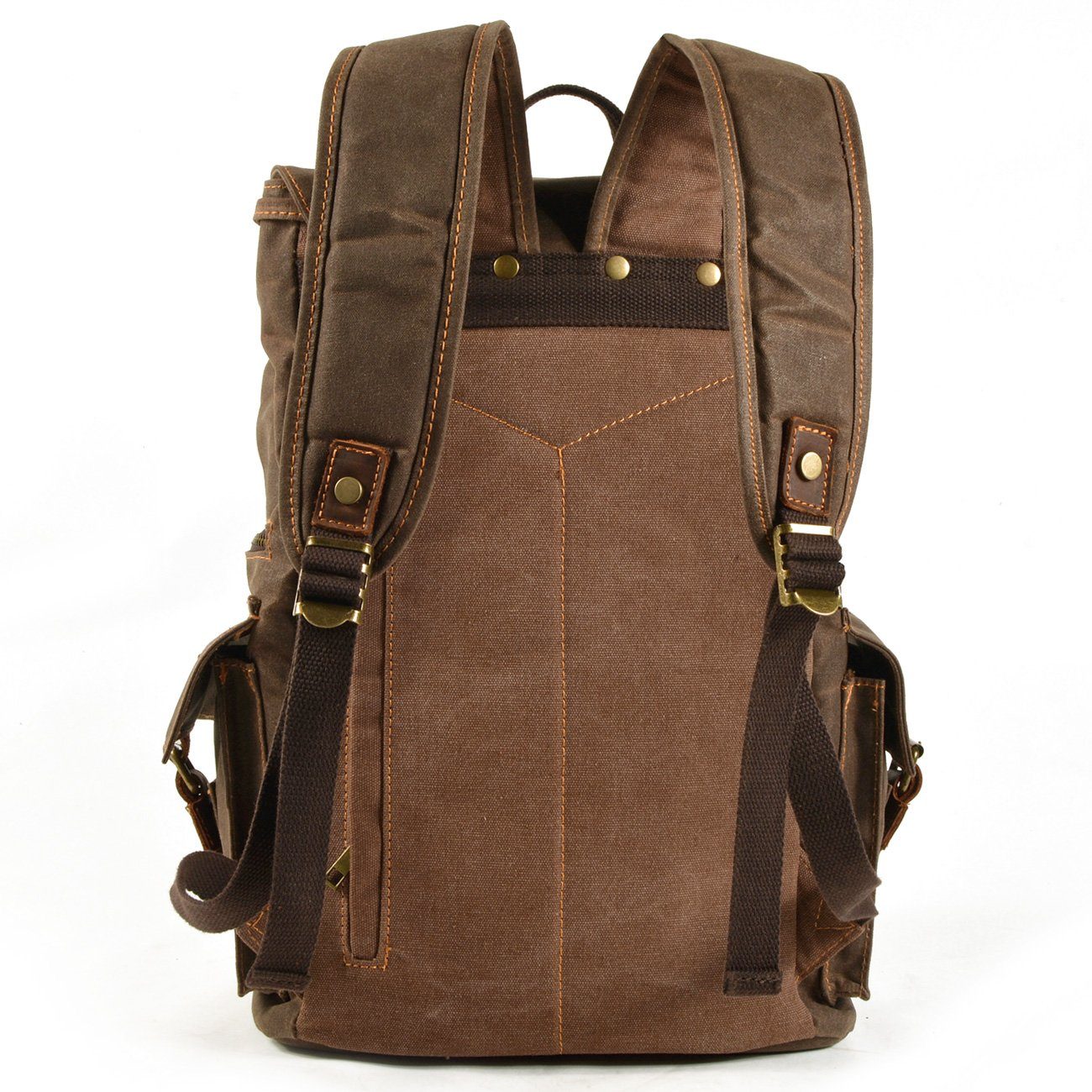 Waxed Vintage Canvas Backpack 8
