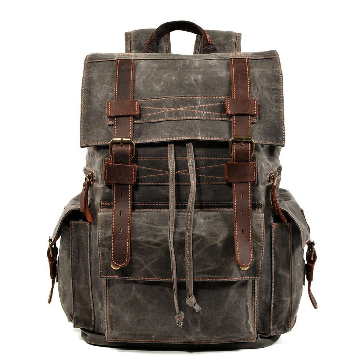Waxed Vintage Canvas Backpack