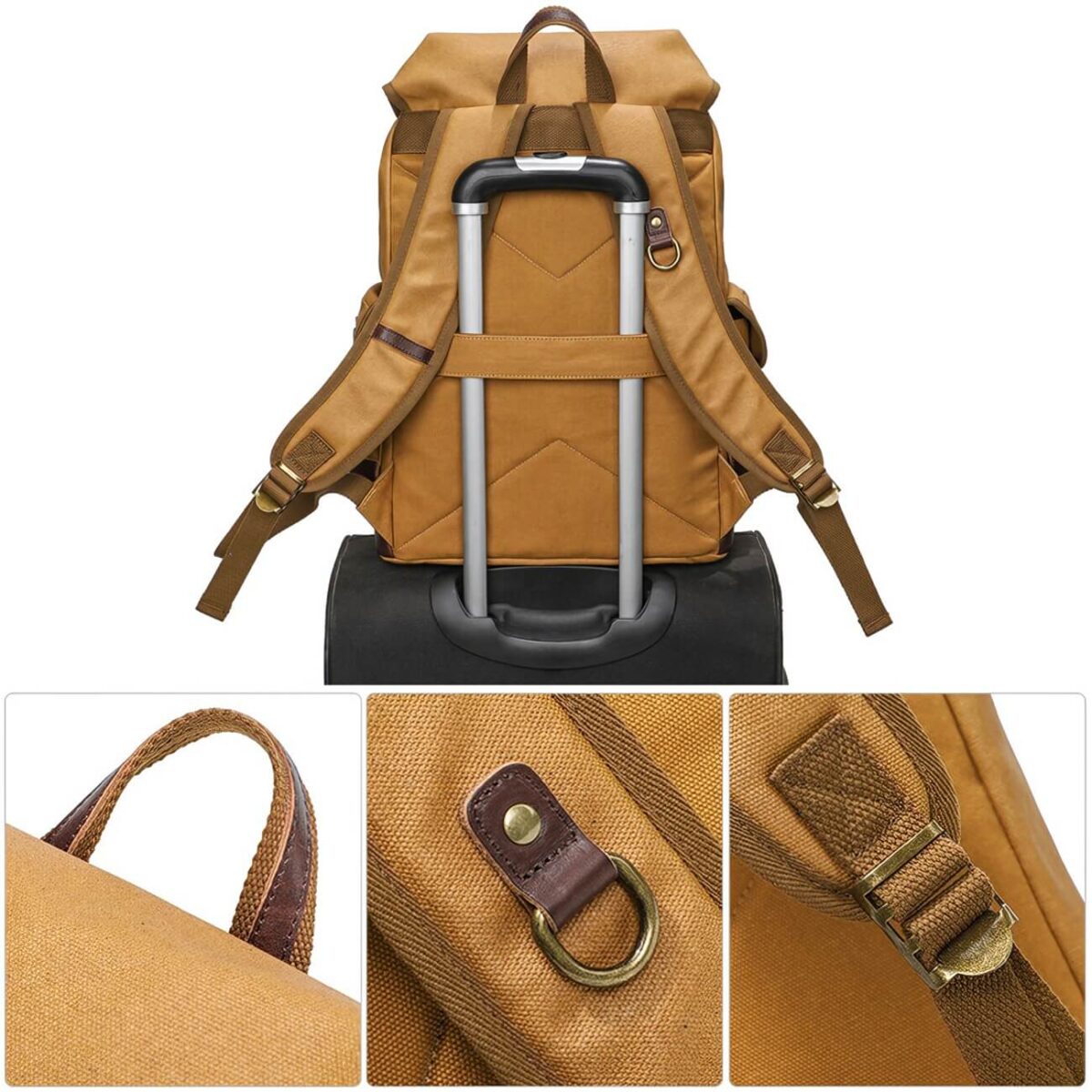 Canvas Drawstring Backpack