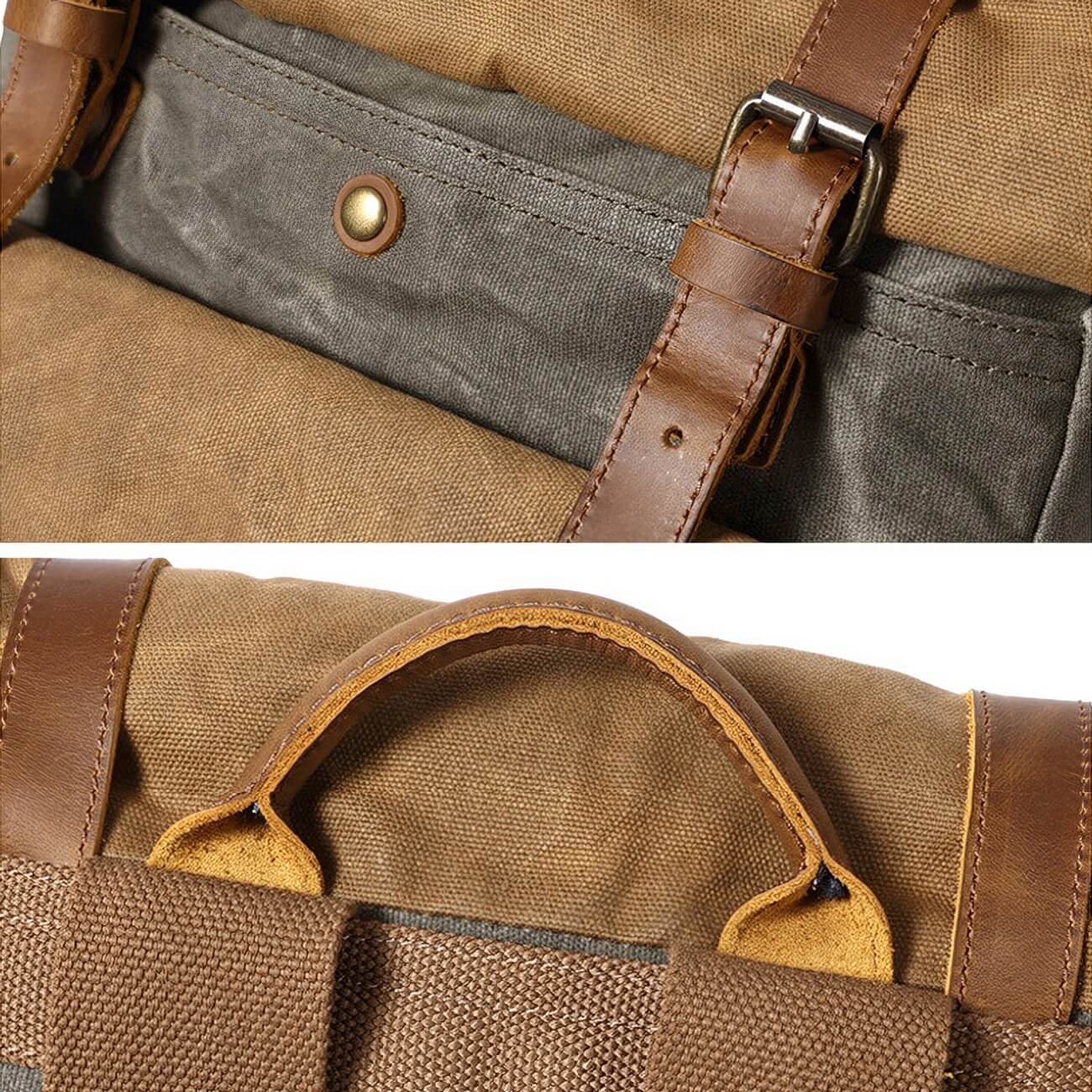 Waxed Cotton Rucksack 8