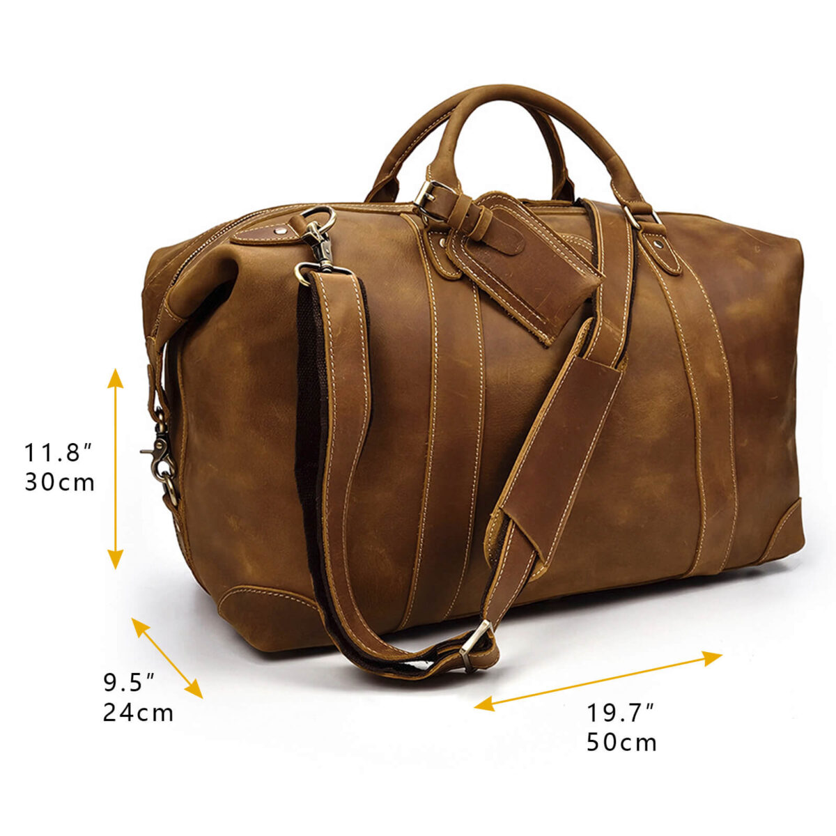 Designer Leather Duffle Bag​