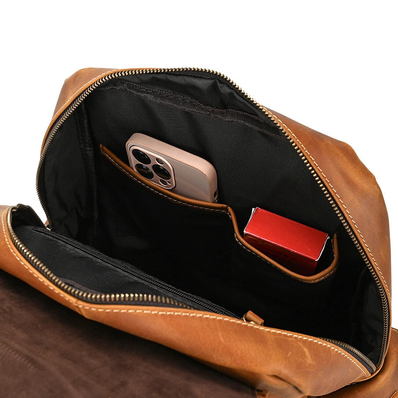 Ladies Leather Laptop Backpack 11