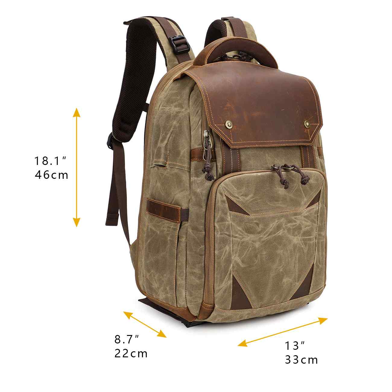 Laptop Camera Backpack Dimensions