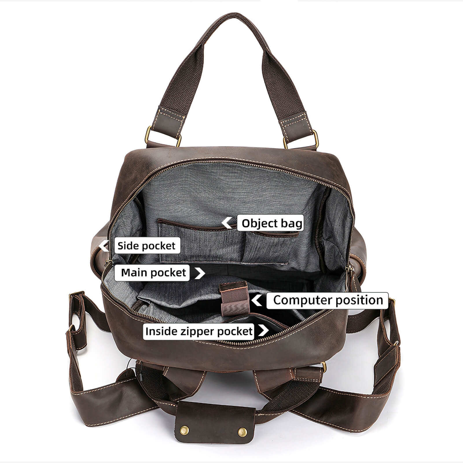 Large Leather Backpack​ 6