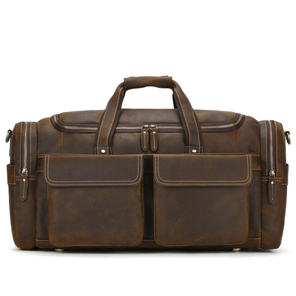 Leather Army Duffle Bag