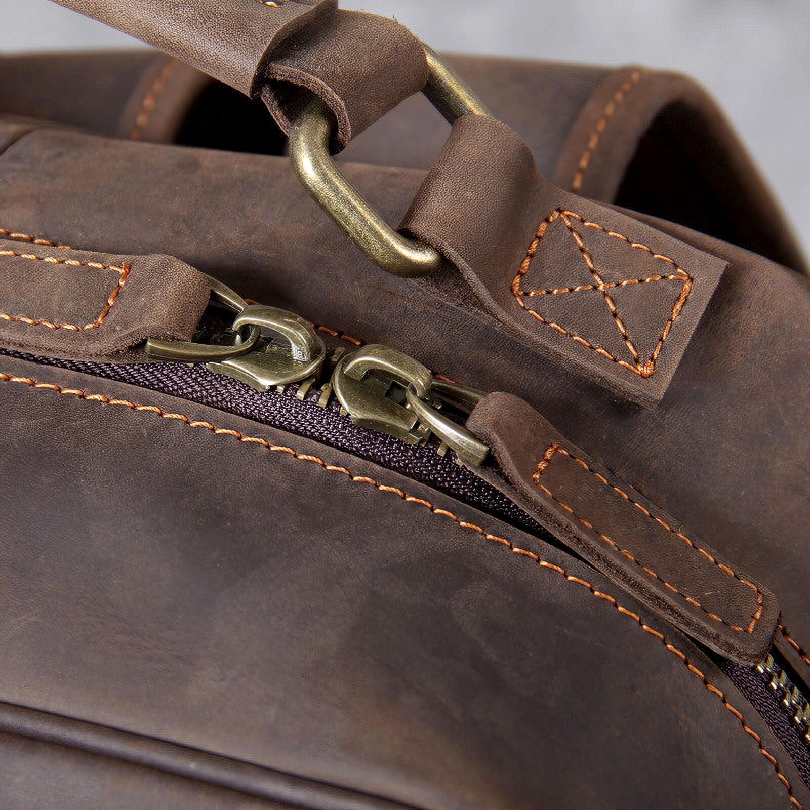 Leather Rucksack Backpack 22