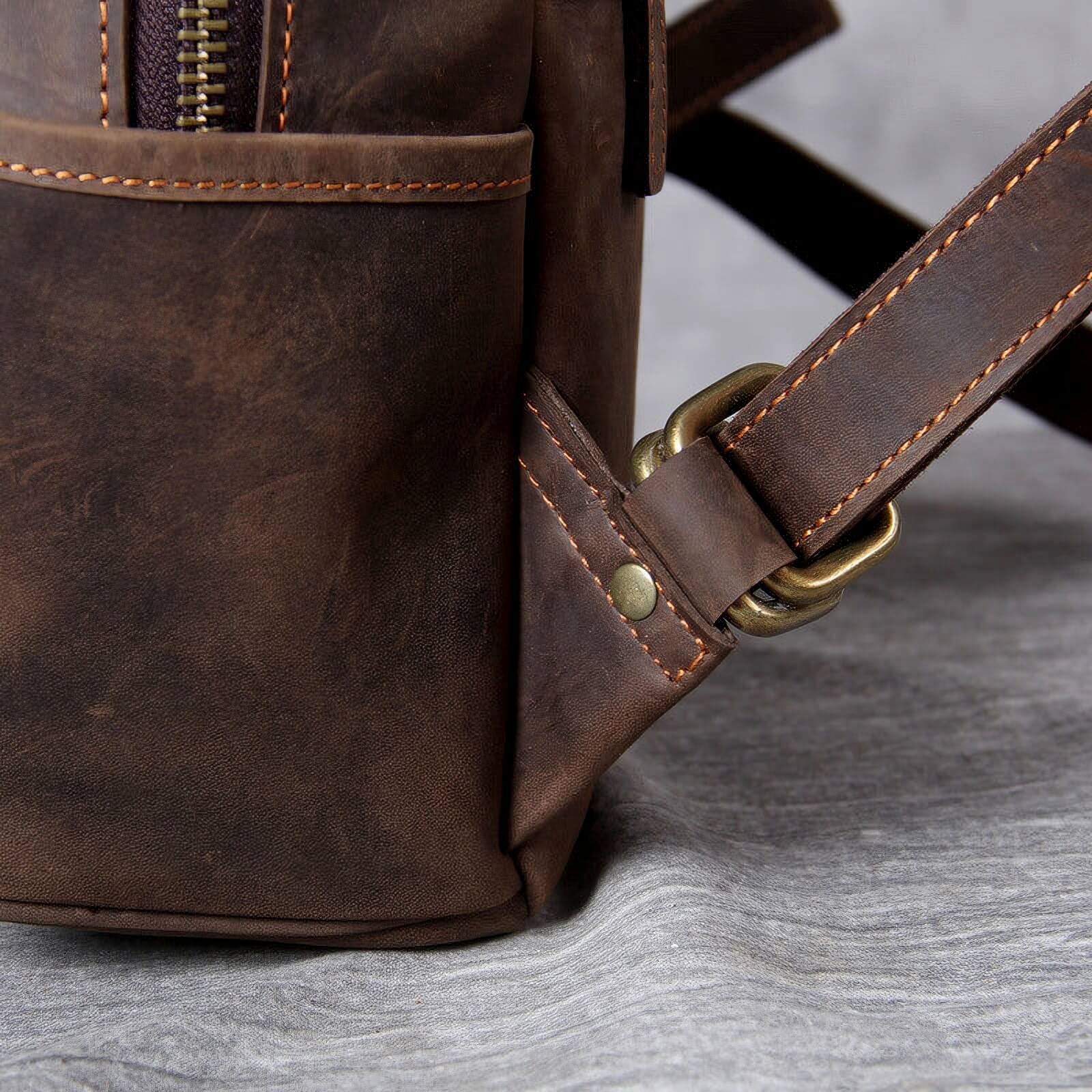 Leather Rucksack Backpack 25