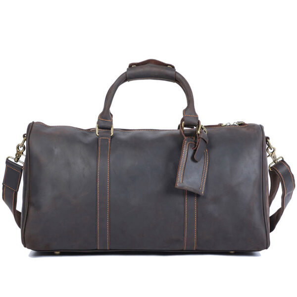 Leather Small Duffle Bag