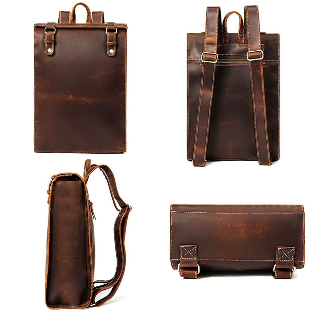 Leather Work Backpack