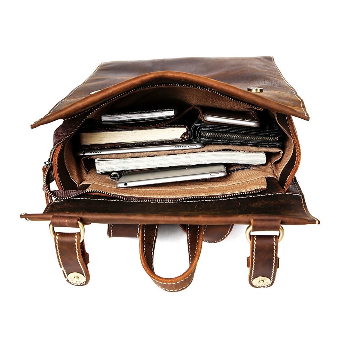 Leather Work Backpack