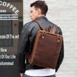 Leather Work Backpack