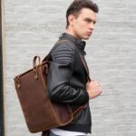 Leather Work Backpack