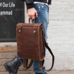 Leather Work Backpack