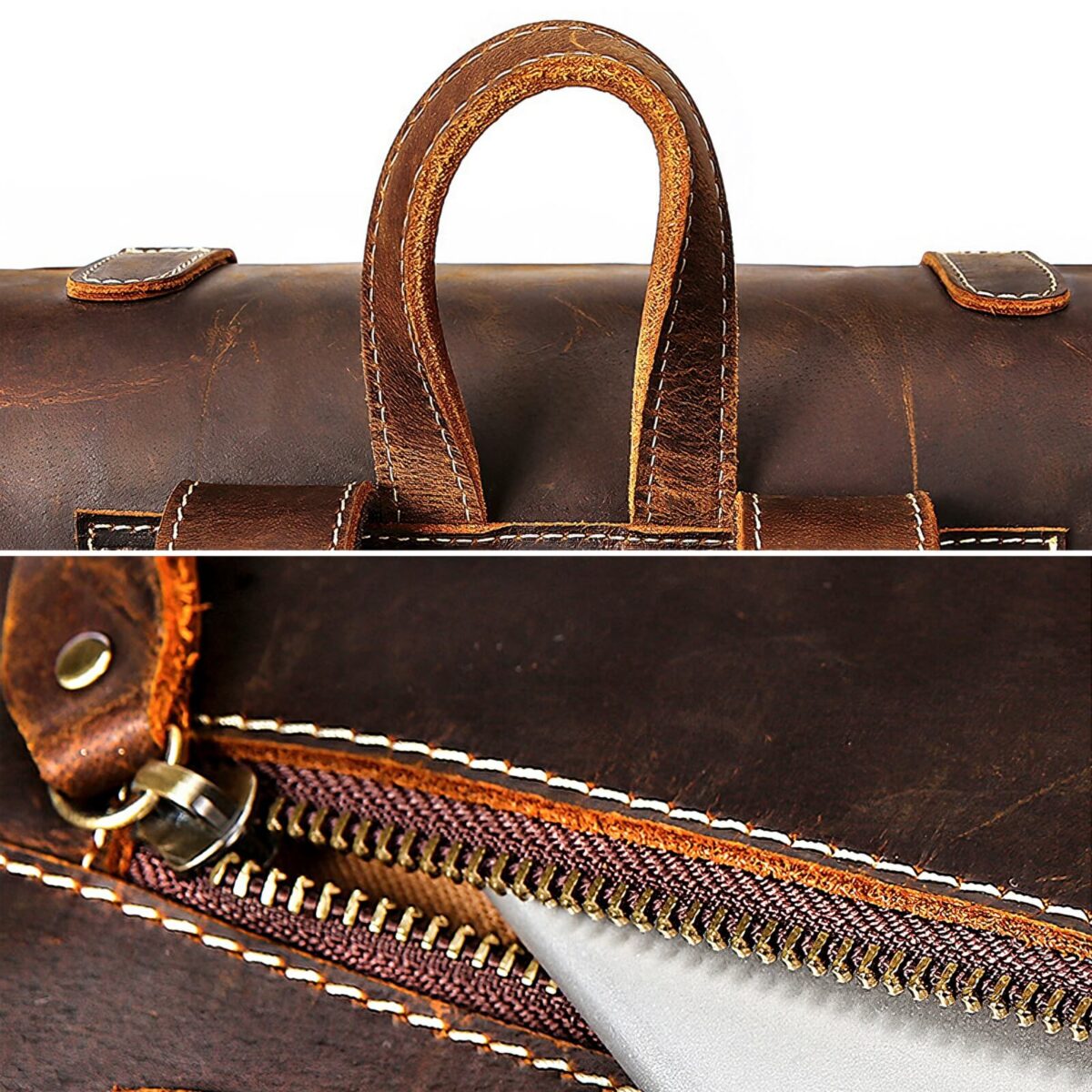 Leather Work Backpack