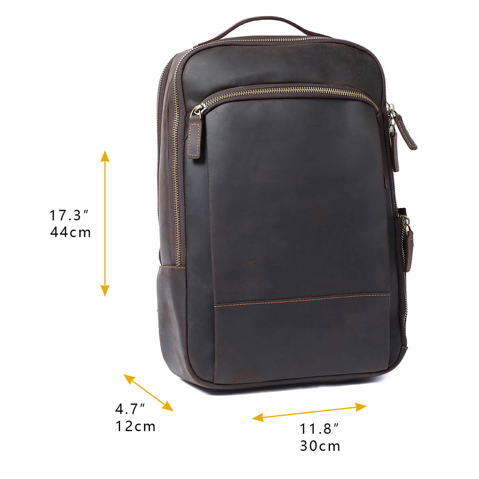 Leather Computer Backpack​ Dimensions