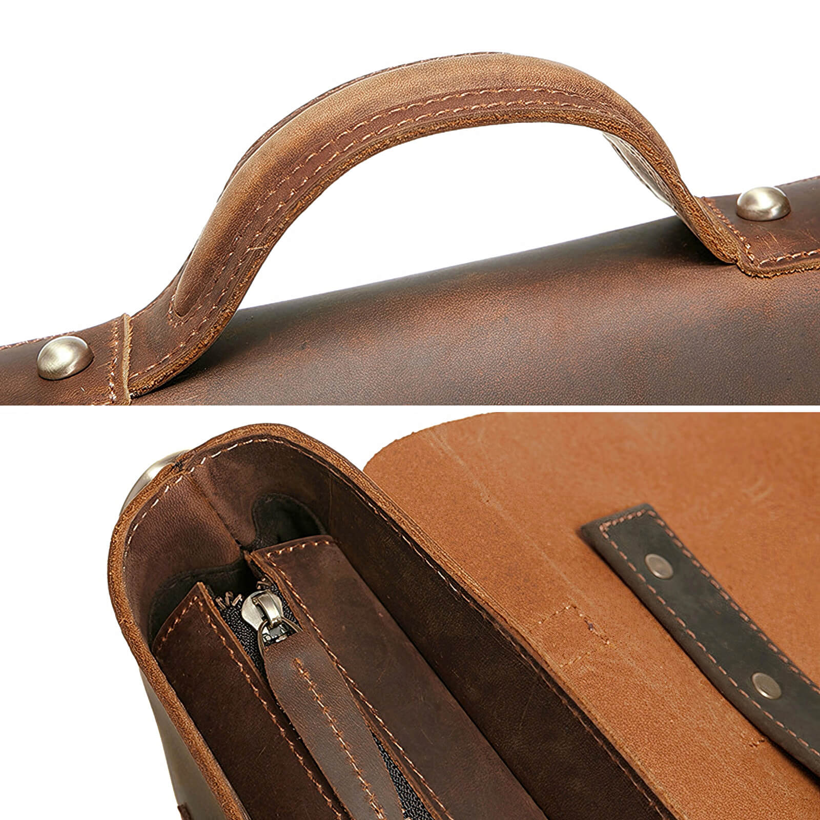 Mens Leather Messenger Bag 12