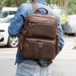 Mens Leather Rucksack