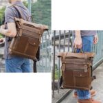 Mens Vintage Leather Backpack