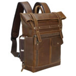 Mens Vintage Leather Backpack