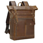 Mens Vintage Leather Backpack