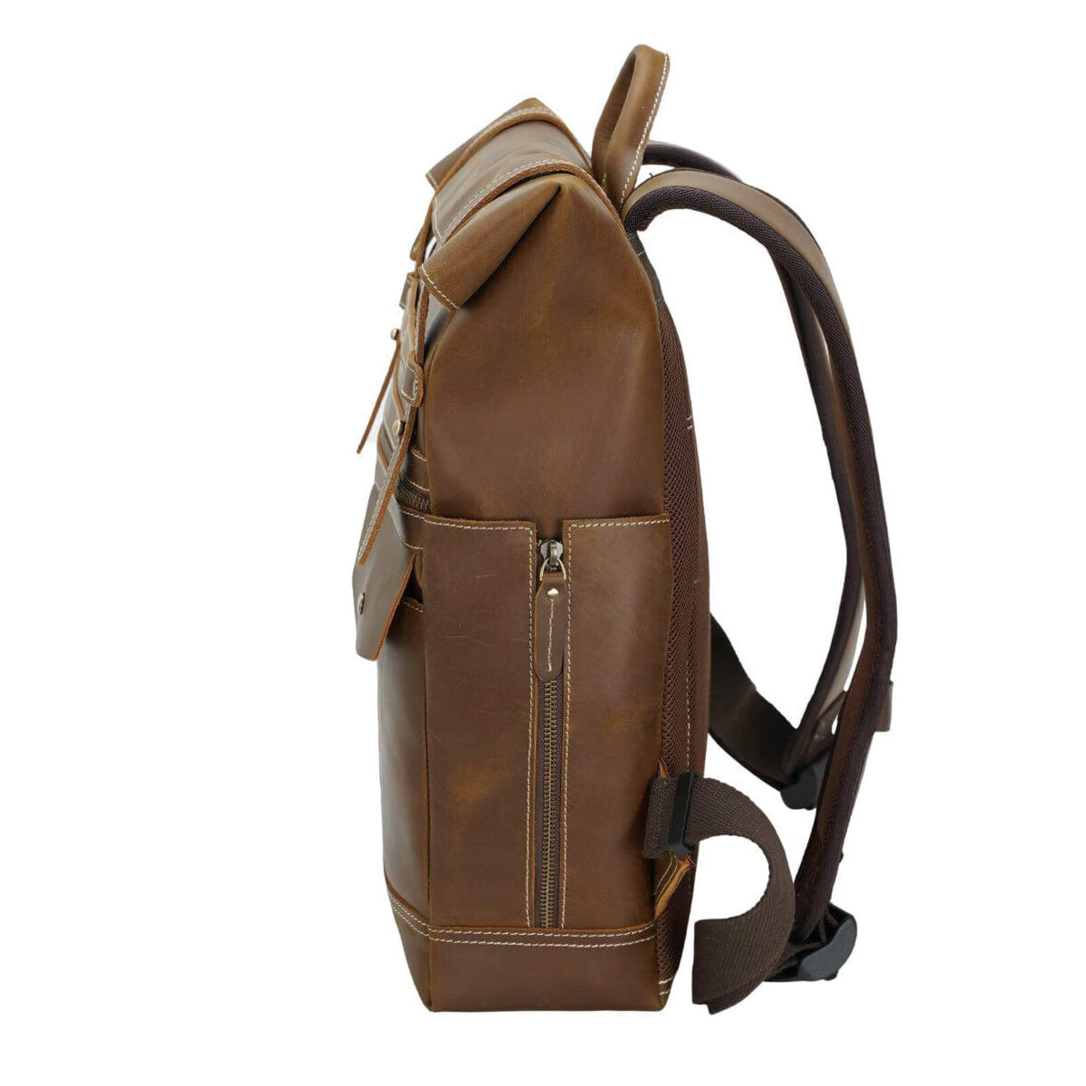 Mens Vintage Leather Backpack