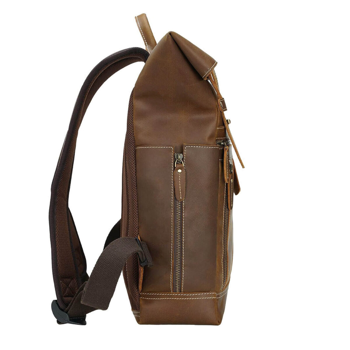 Mens Vintage Leather Backpack