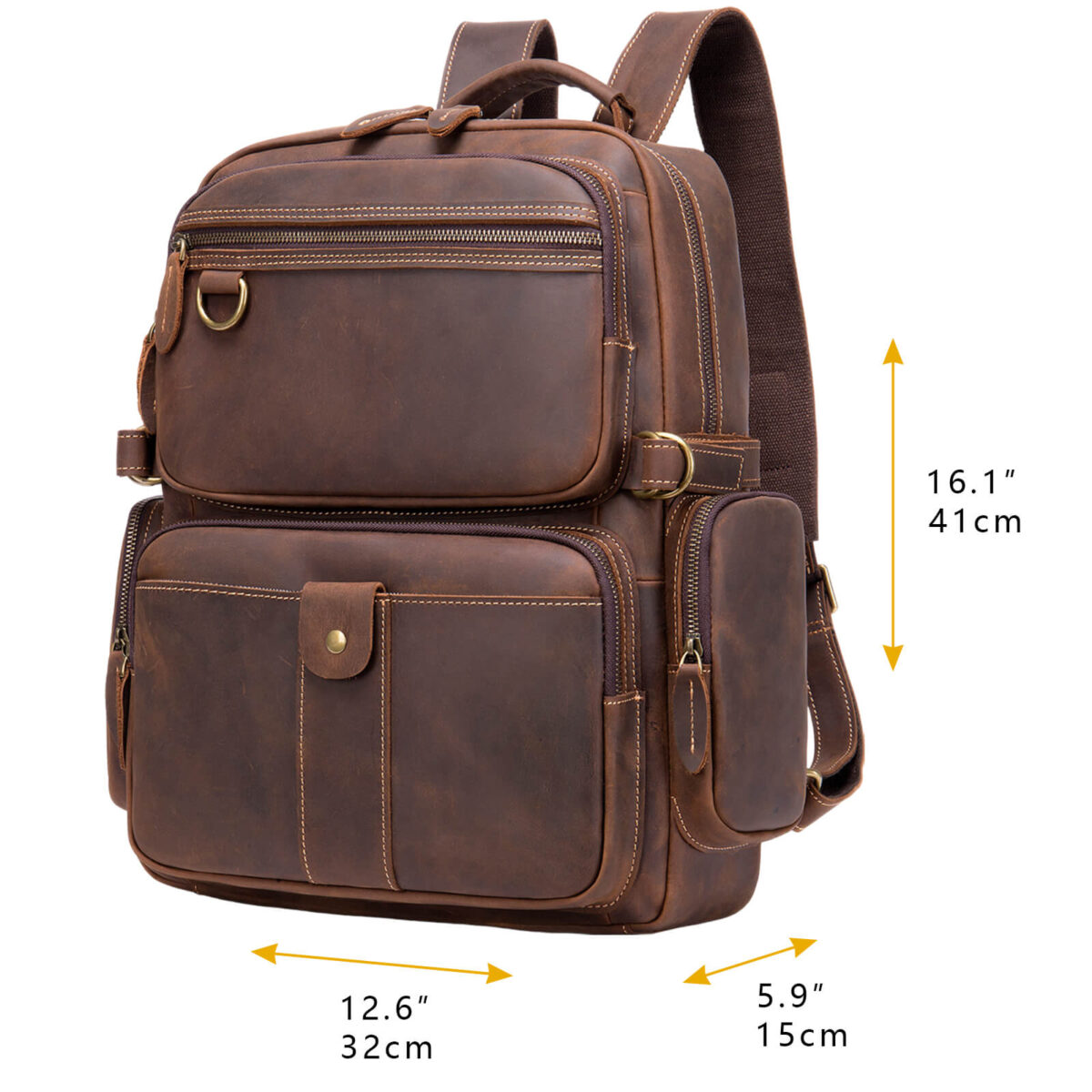 Mens Leather Rucksack