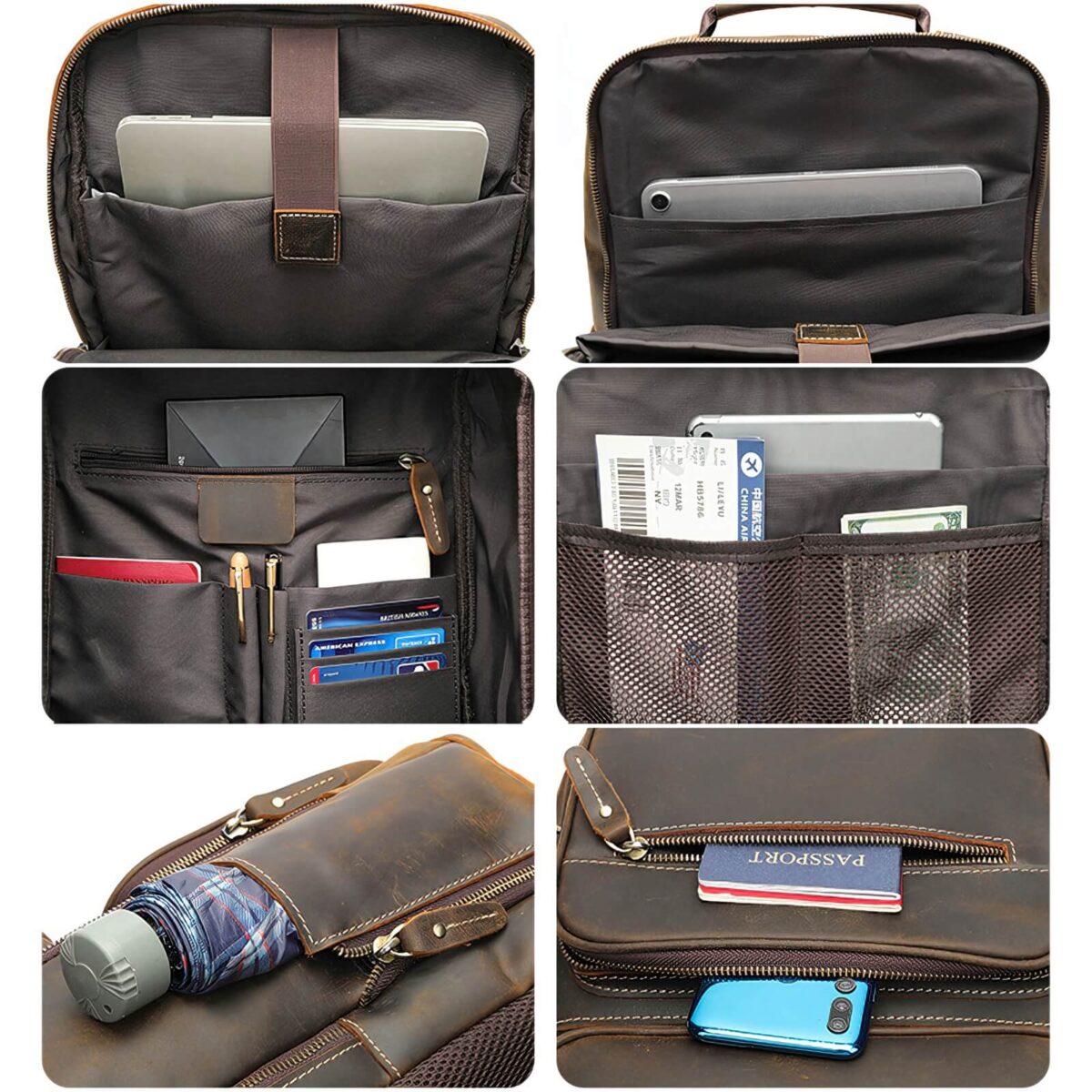 Real Leather Lackpack