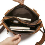 Small Leather Messenger Bag