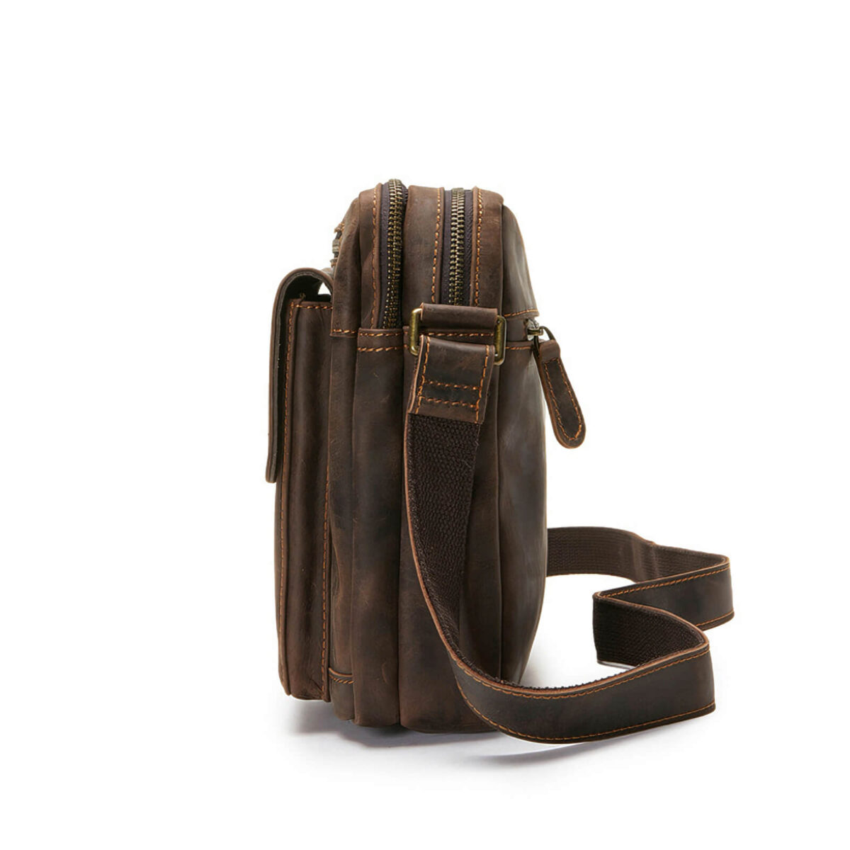 Small Leather Messenger Bag