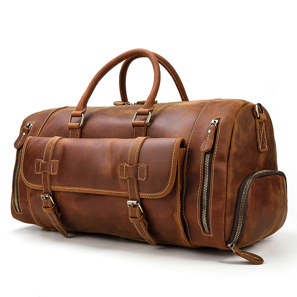 Vintage Leather Travel Bag