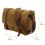 Waxed Canvas Messenger Bag​